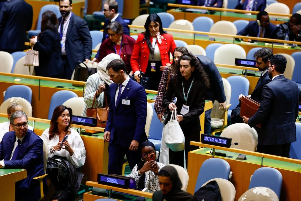 Delegates stage mass walkout as Netanyahu defends military actions at UN Assembly